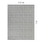 World Rug Gallery Contemporary Geometric Reversible Plastic 7'10''X10' Black Outdoor Rug 6059BLACK8X10 - alternate 6